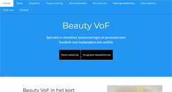 Desktop Screenshot of beautyvof.com